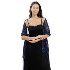 Long Fringe Sequin Shawl