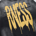 The Static Fade Spray Letter Hoodie