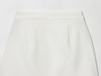 Literary Retro Blazer Skirt Outfit