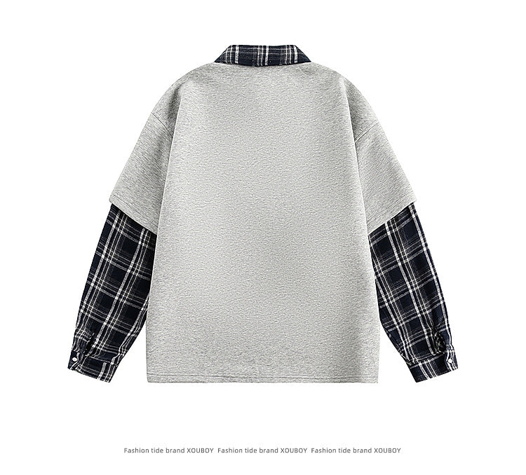 Men's Polo Collar Sweatshirt