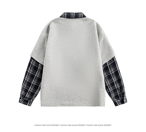 Men's Polo Collar Sweatshirt
