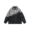 The Onyx Splice Lapel Denim Jacket