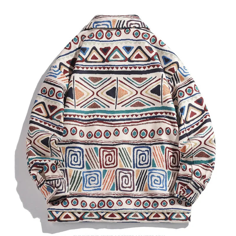 The Harajuku Mosaic Oversized Varsity Jacket