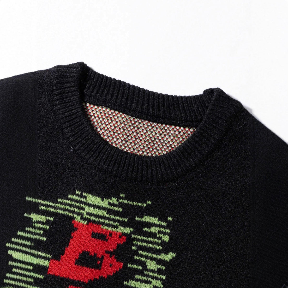 The Midnight Script Letter Print Sweater
