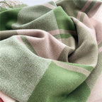 Chic Plaid Fringe Scarf