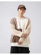 Relaxed Fit Colorblock Sweater