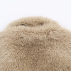 Cozy Turn-Down Collar Fur Jacket
