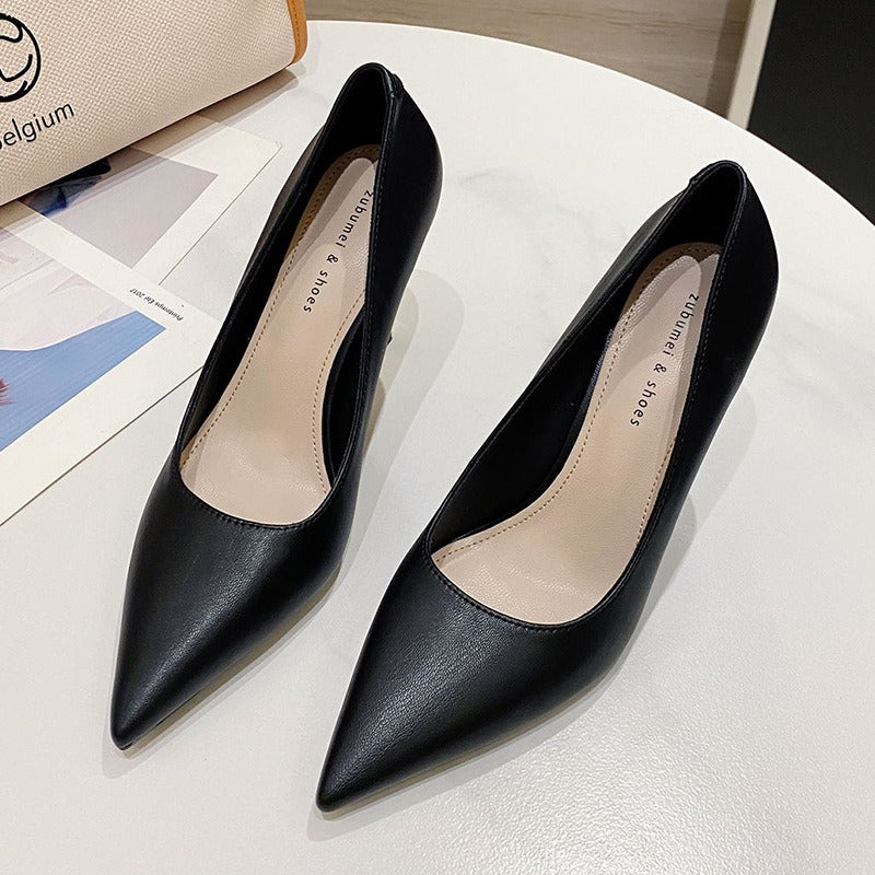 French Style Pointed Toe Heels