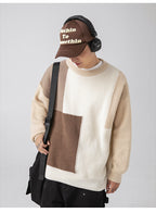 Relaxed Fit Colorblock Sweater