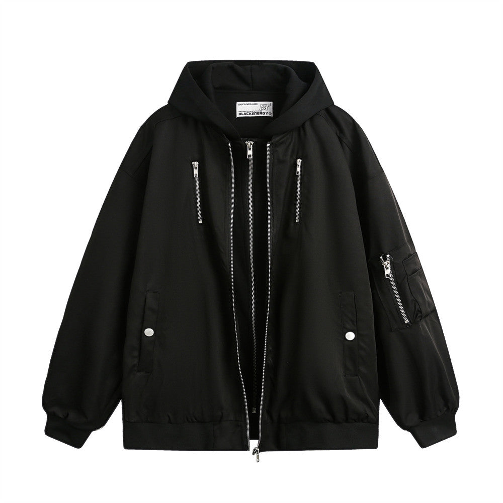 The Shadow Layer Punk Hooded Zip Jacket