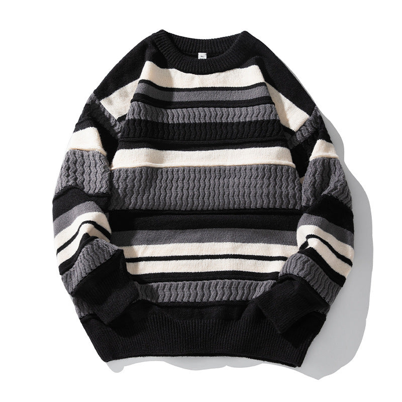 The Dune Block Round Neck Sweater