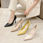 French Style Pointed Toe Heels