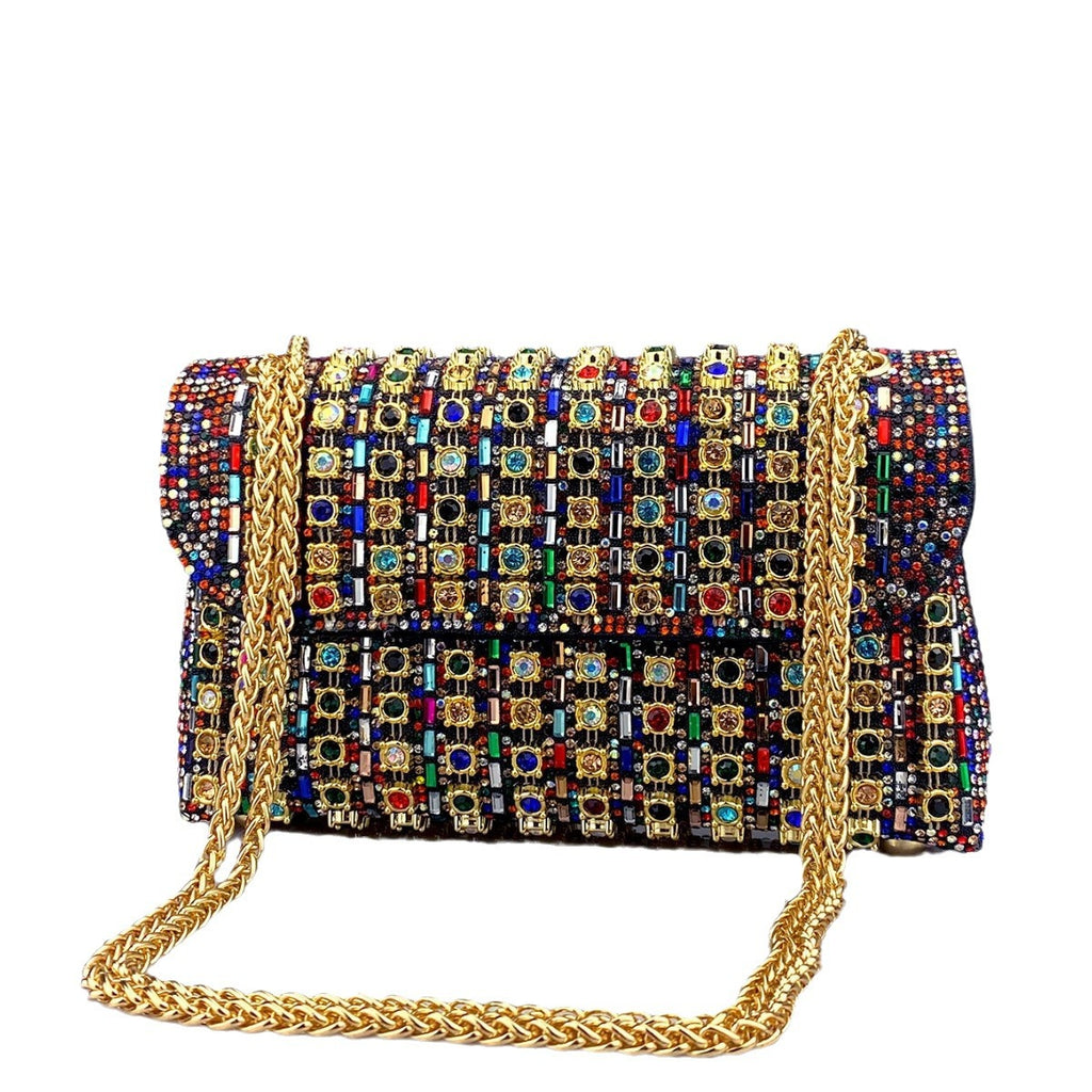Cheongsam Style Rhinestone Clutch