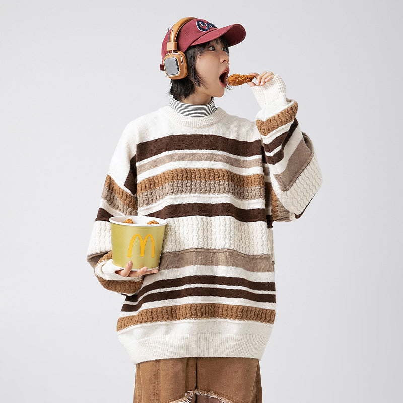The Dune Block Round Neck Sweater