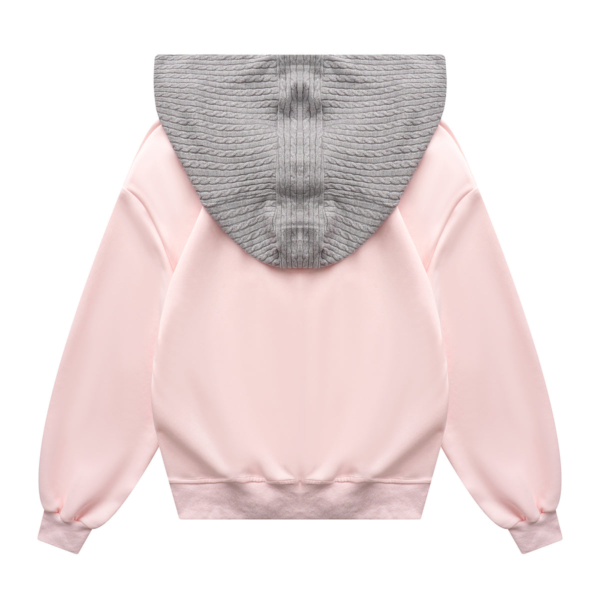 The Pink Shawl Layer Hooded Sweatshirt