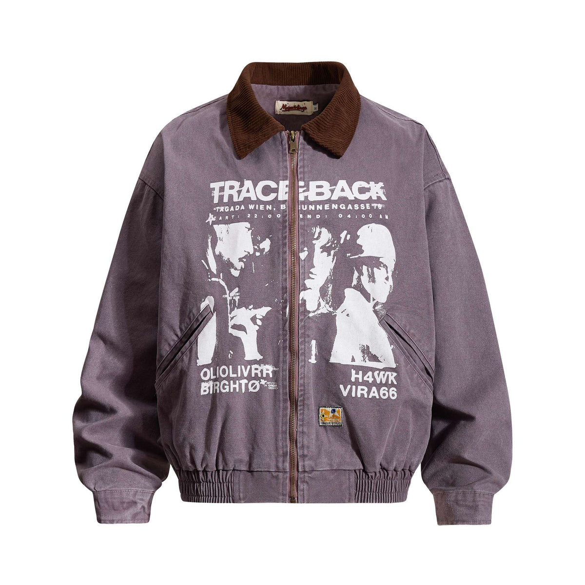 Men’s Streetwear Loose Fit Color Block Jacket