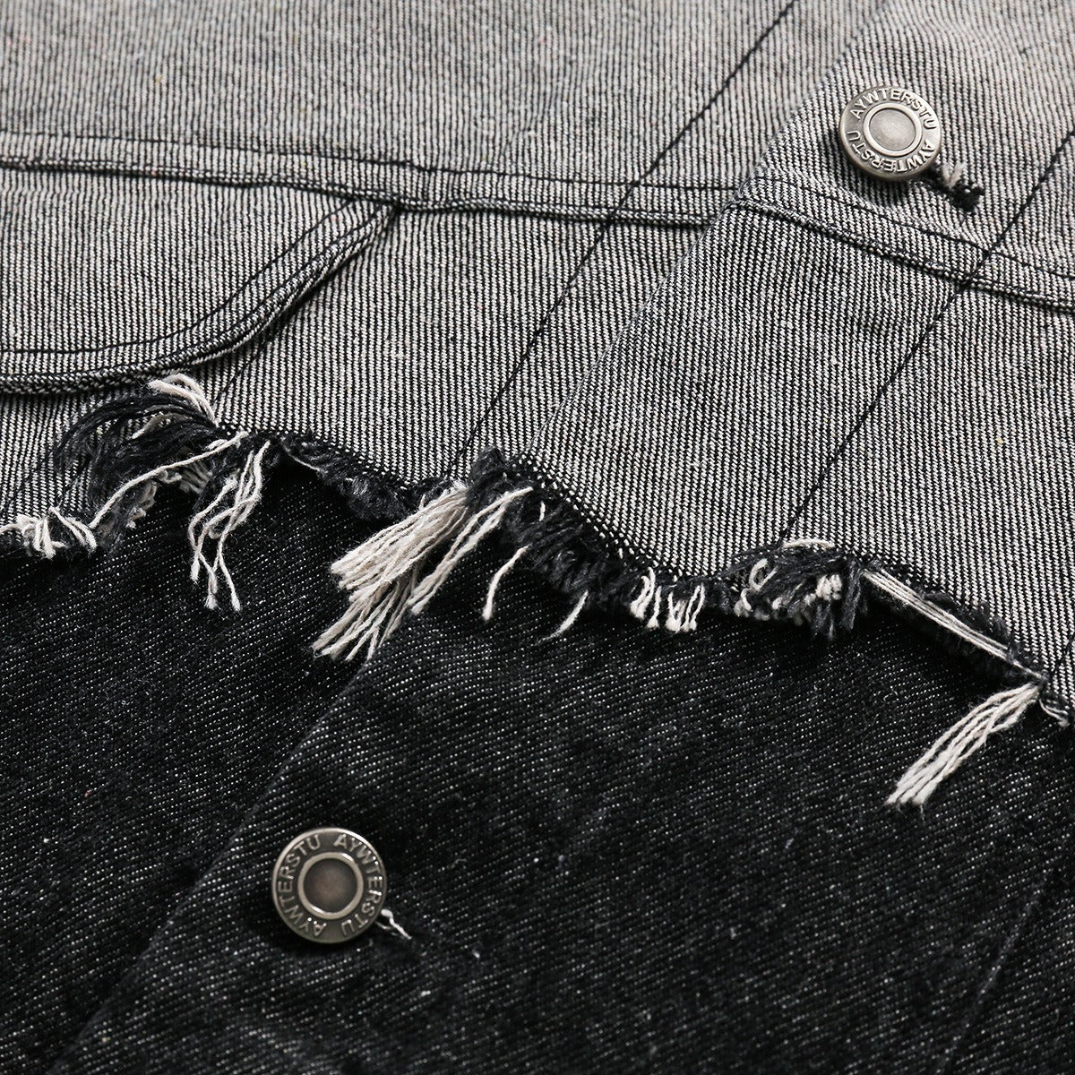 The Onyx Splice Lapel Denim Jacket