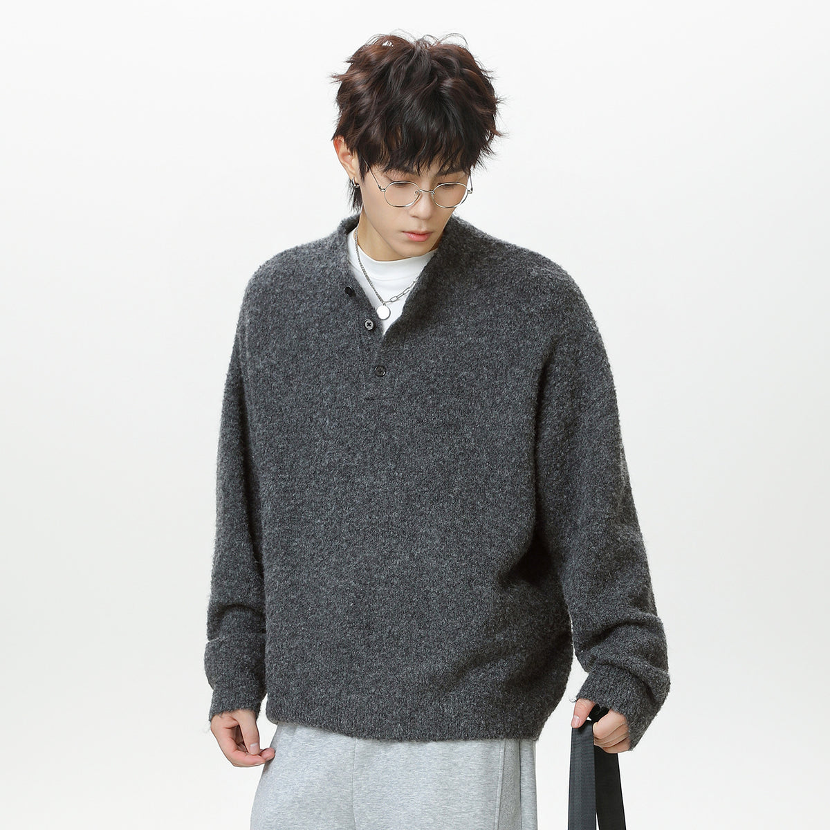 The Moss Harbor Solid Knit Sweater