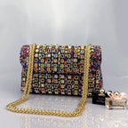 Cheongsam Style Rhinestone Clutch