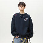 The Stitched Horizon Embroidered Crewneck Sweatshirt