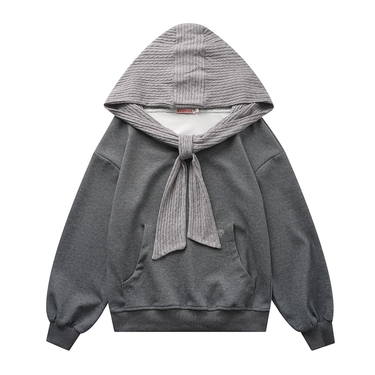 The Pink Shawl Layer Hooded Sweatshirt