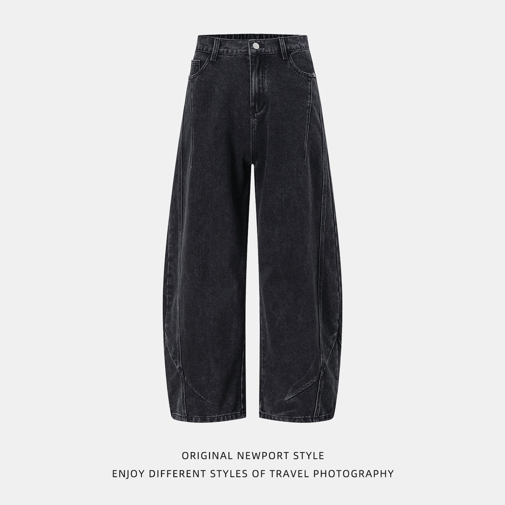 The Obsidian Split Straight Leg Jeans