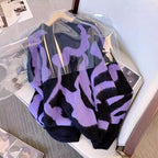 The Violet Prowl Leopard Knit Sweater