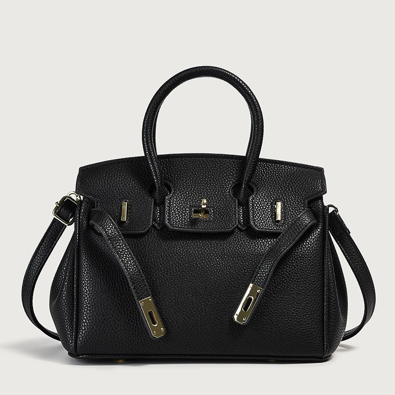 Classic Women’s PU Leather Tote Bag – Luxury Vegan Top Handle Handbag