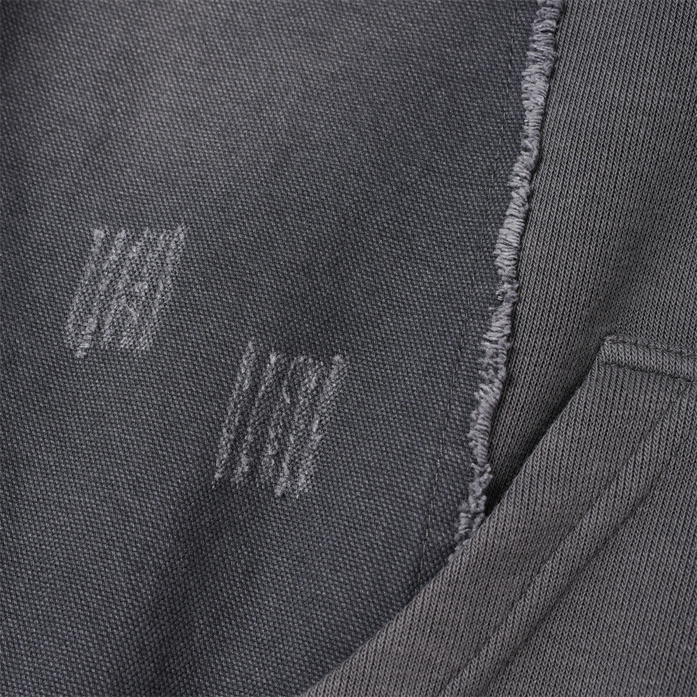 The Ash Worn Distressed Pullover Hoodie