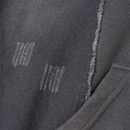 The Ash Worn Distressed Pullover Hoodie