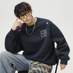 The Stitched Horizon Embroidered Crewneck Sweatshirt