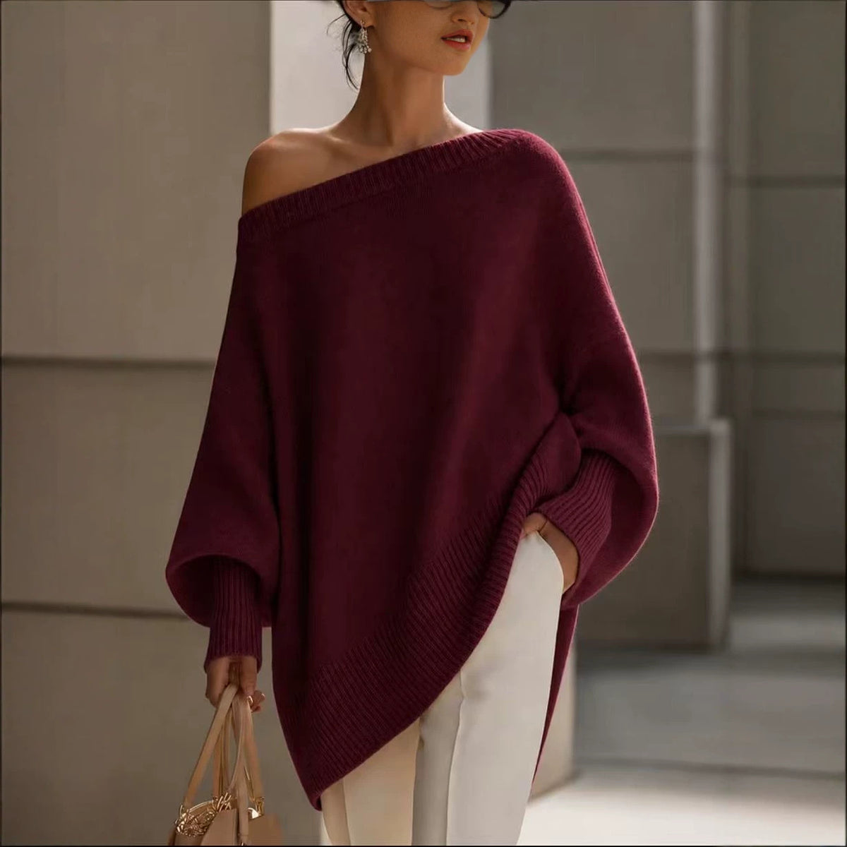 The Honey Cloud Thick Knit Sweater