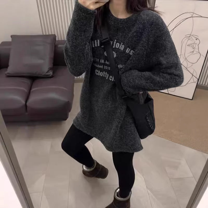 The Midnight Plush Velvet Crewneck Sweatshirt