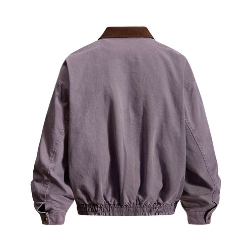 Men’s Streetwear Loose Fit Color Block Jacket