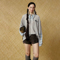 The Lattice Layer Crochet Hooded Sweatshirt