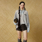 The Lattice Layer Crochet Hooded Sweatshirt