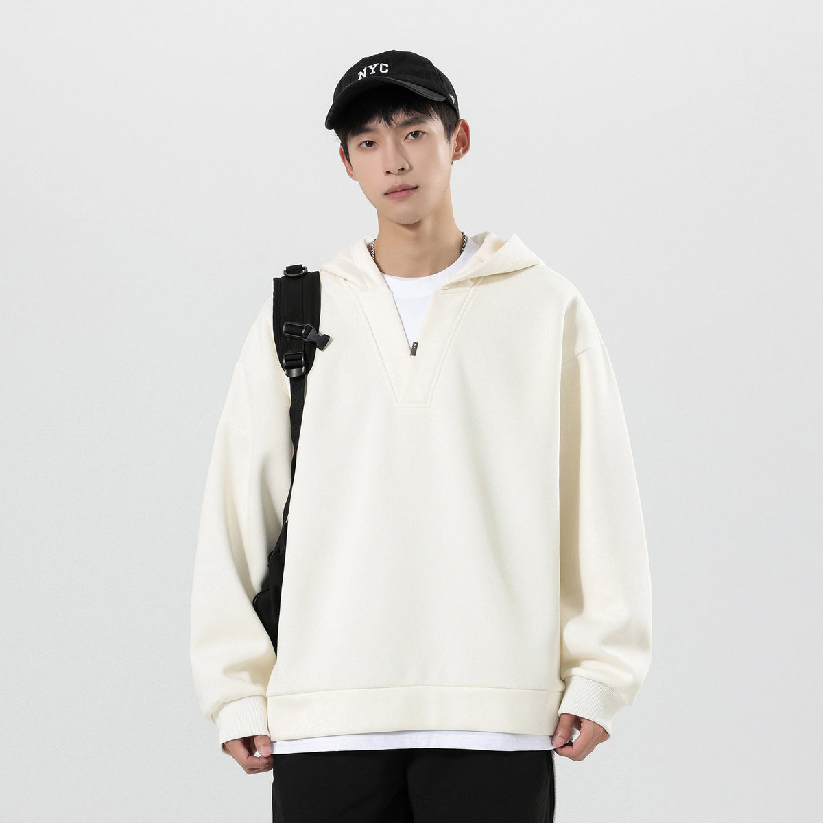 The Layered Drift Faux Two-Piece Hoodie
