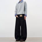 The Noir Avenue Wide Leg Denim Pants