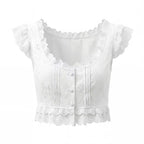 Retro Style Lace Skirt Outfit