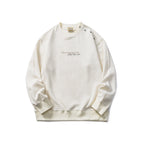 The Ivory Script Embroidered Fleece Sweatshirt