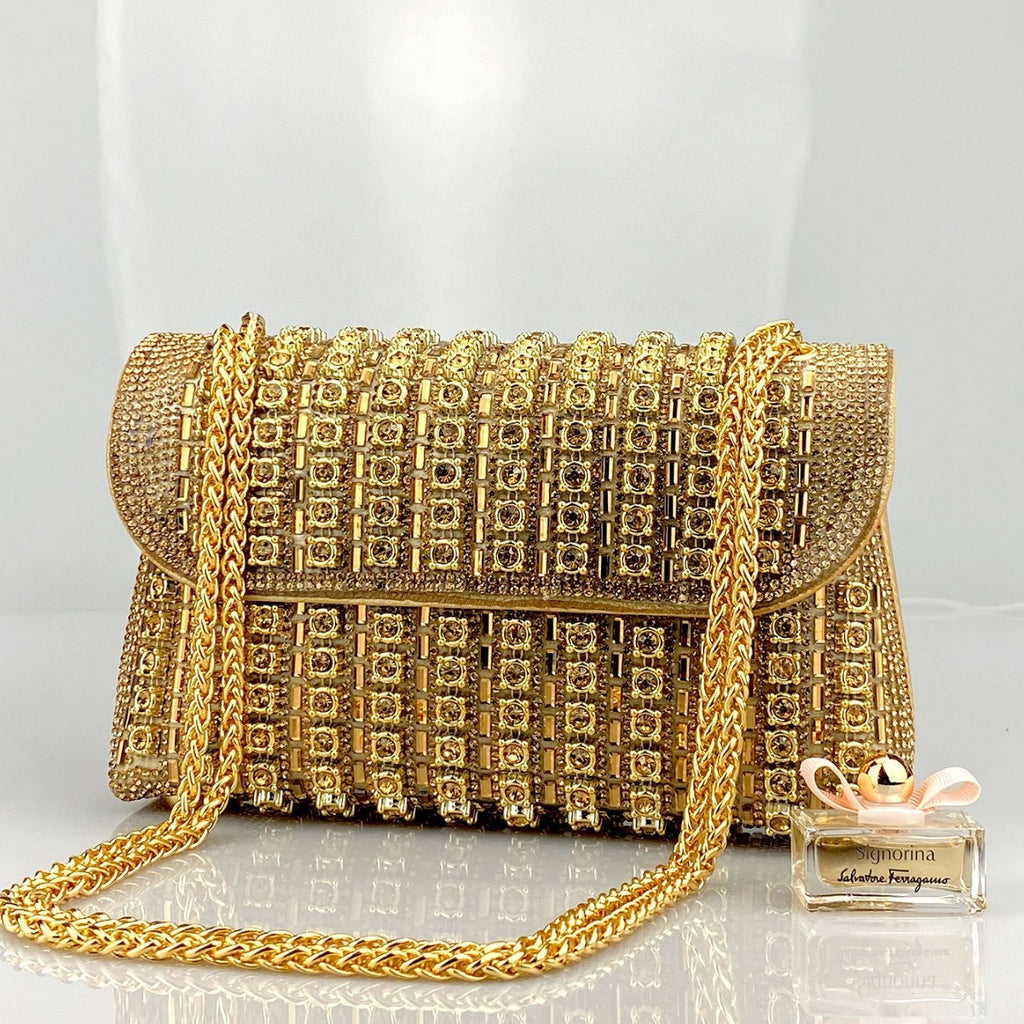 Cheongsam Style Rhinestone Clutch
