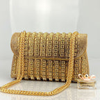 Cheongsam Style Rhinestone Clutch