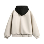 The Obsidian Layer Faux Leather Hooded Jacket