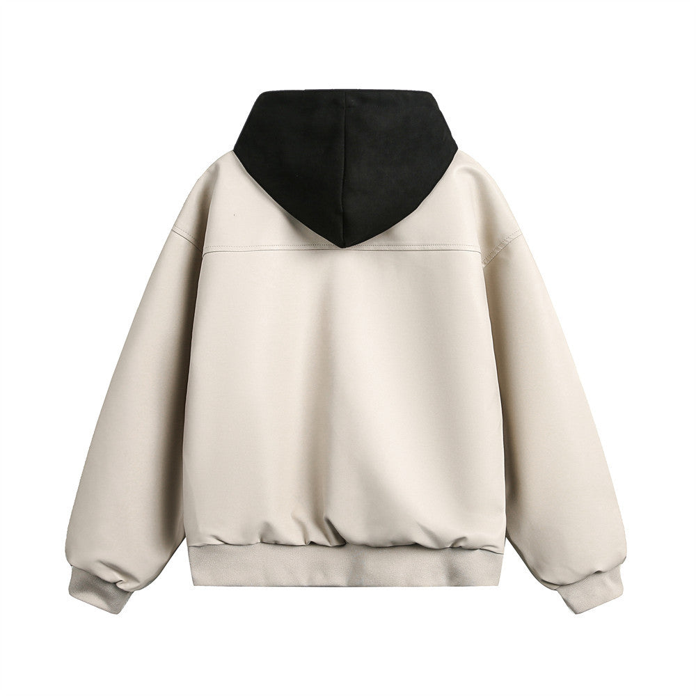 The Obsidian Layer Faux Leather Hooded Jacket