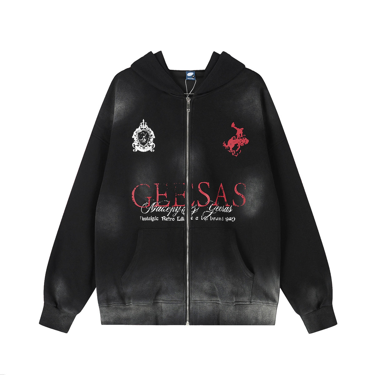 The Smoke Dye Vintage Zip Hoodie