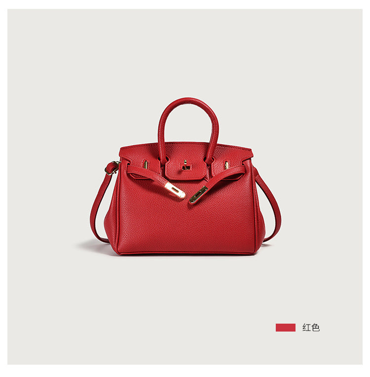 Classic Women’s PU Leather Tote Bag – Luxury Vegan Top Handle Handbag