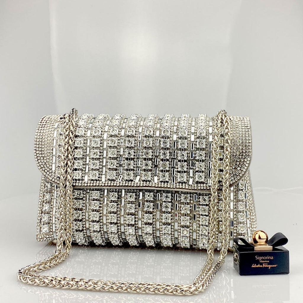 Cheongsam Style Rhinestone Clutch