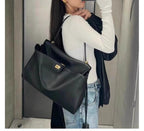 Vintage Autumn Winter Suede Tote Bag