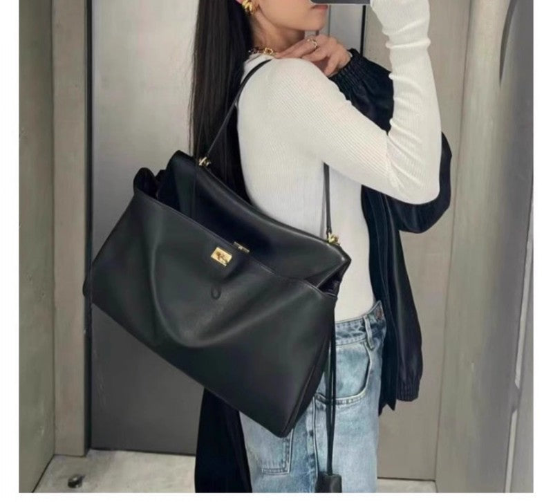 Vintage Autumn Winter Suede Tote Bag