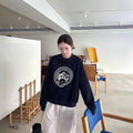 The Inkwell Letter Print Crewneck Sweatshirt